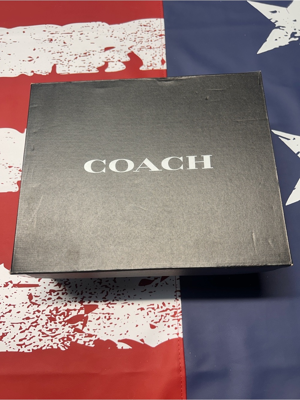 Coach Black Shoe Box with White Logo